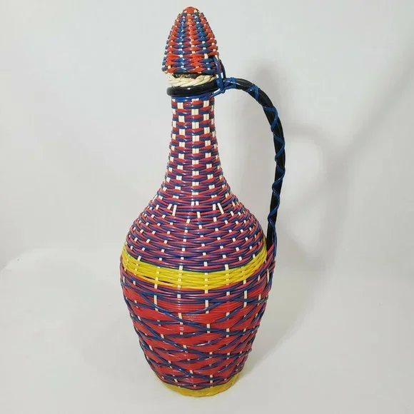 Vintage VIRESA Glass Demijohn Bottle Wine Decanter - Picture 6 of 11